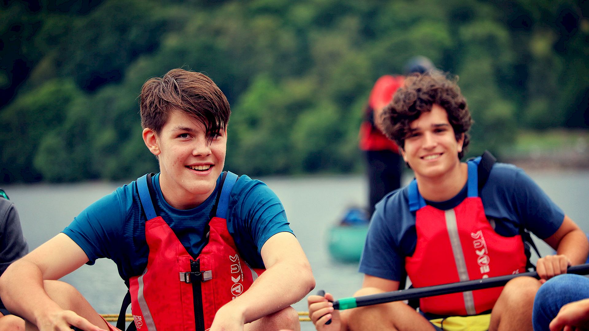 ISSFT students kayaking