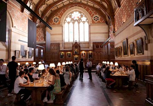 Oxford summer school students
