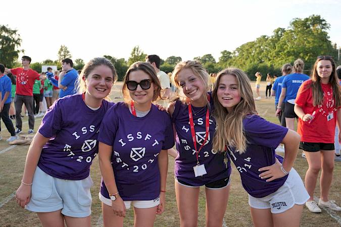 ISSFT student with clan coloured facepaint