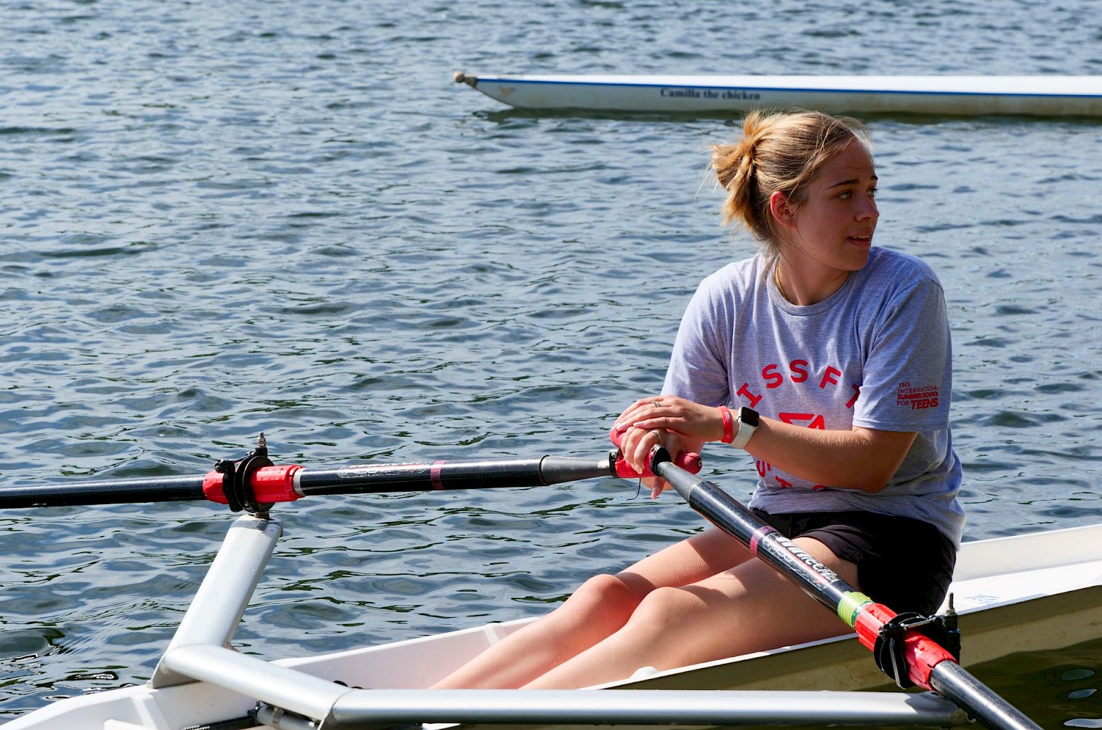 ISSFT summer school student rowing