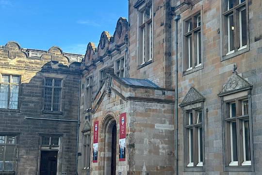 st andrews quad in the sunshine