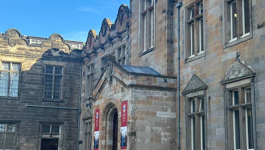 st andrews quad in the sunshine