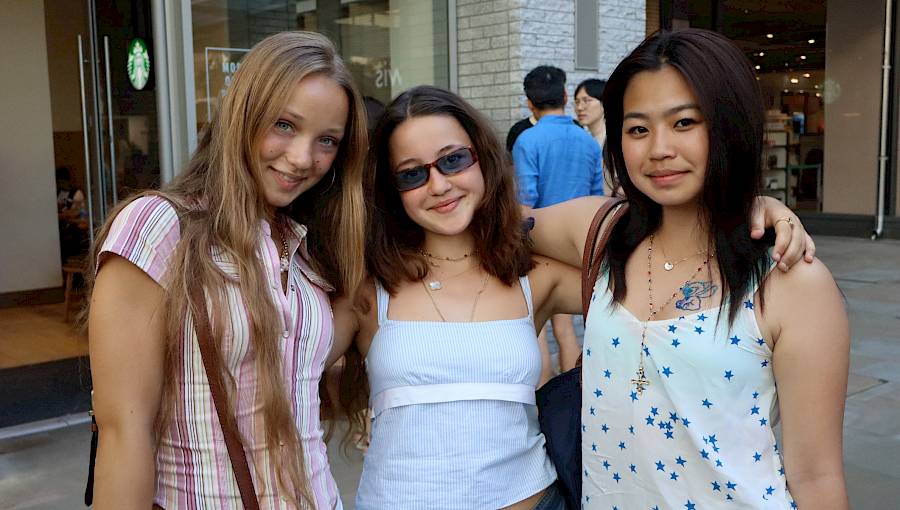 International students at ISSFT taking part in an organised evening social activity at a UK university campus