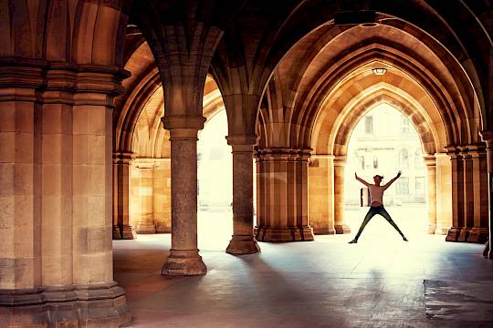 International students enjoying academics and sport at a UK university summer programme