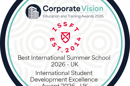 ISSFT International Summer School for Teens recognised as a winner in the Education & Training Awards 2026
